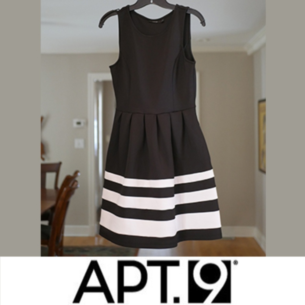 Striped Fit and Flare Dress